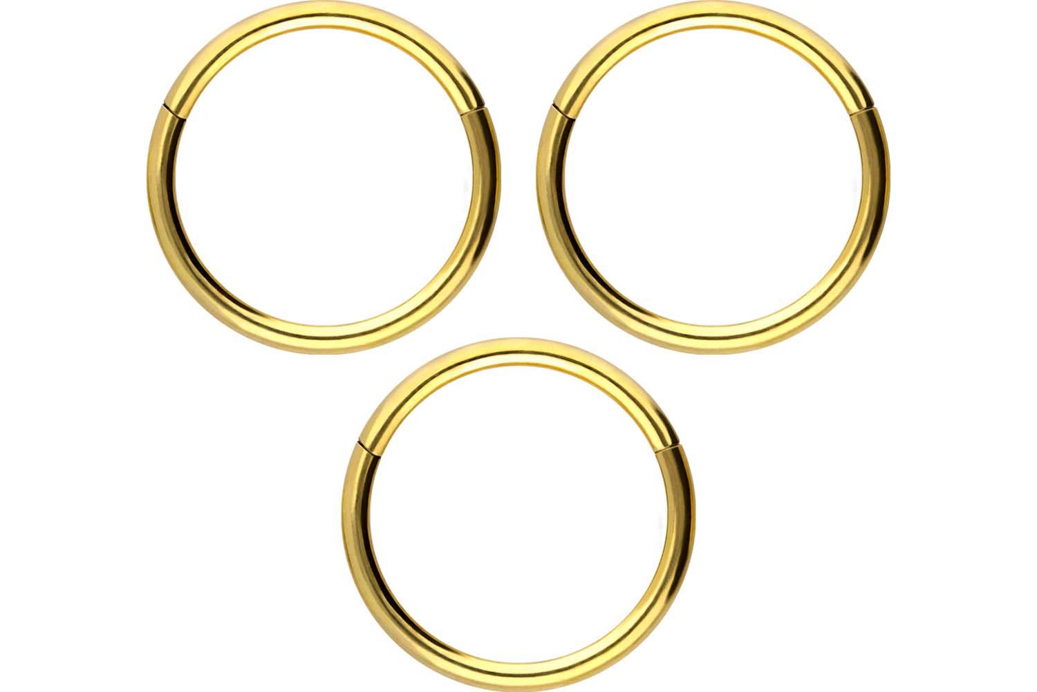 SET Chirurgenstahl Segmentring Clicker Piercing